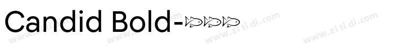Candid Bold字体转换